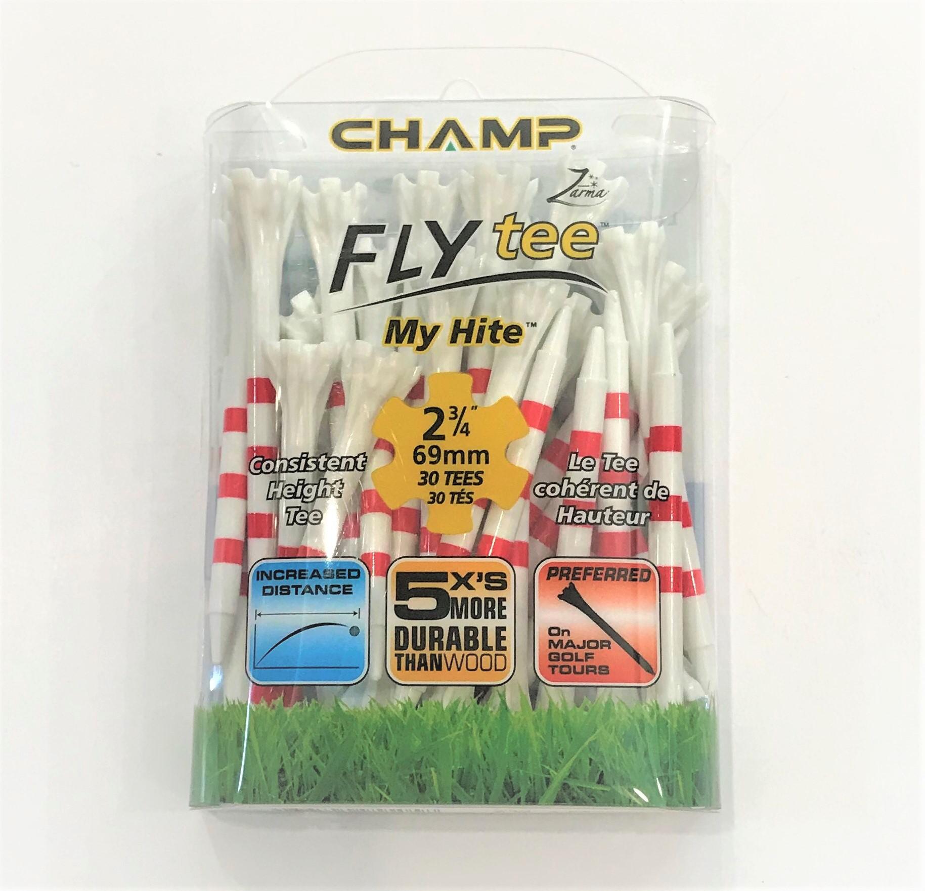 Champ Fly Tee Golf 2 3/4 My Height 30pcs Pack (White/Red) từ Golf