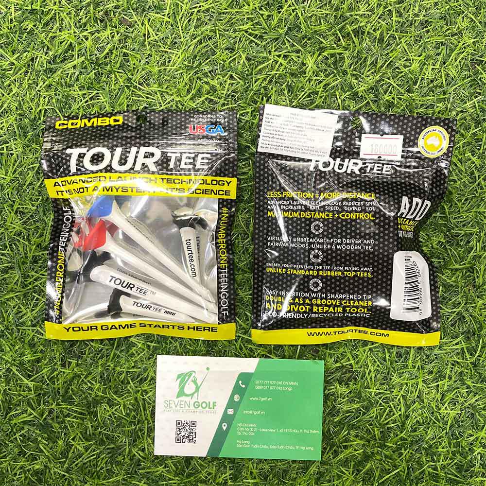 Tee golf nhựa Tour Tee Combo (L/3, S/2) từ Golf