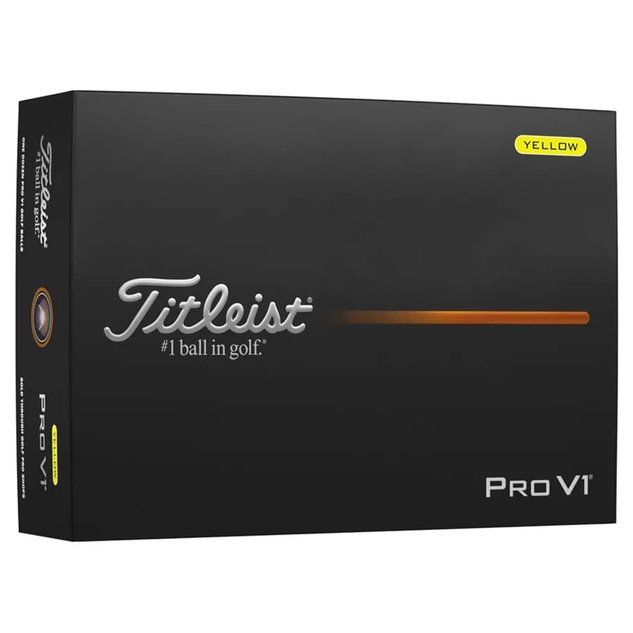 Hộp 12 Bóng golf Pro V1 2025 Yellow | Titleist