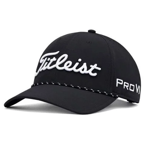 Nón kết golf nam TOUR BREEZER BLACK/WHITE TH23ATB-01 | Titleist