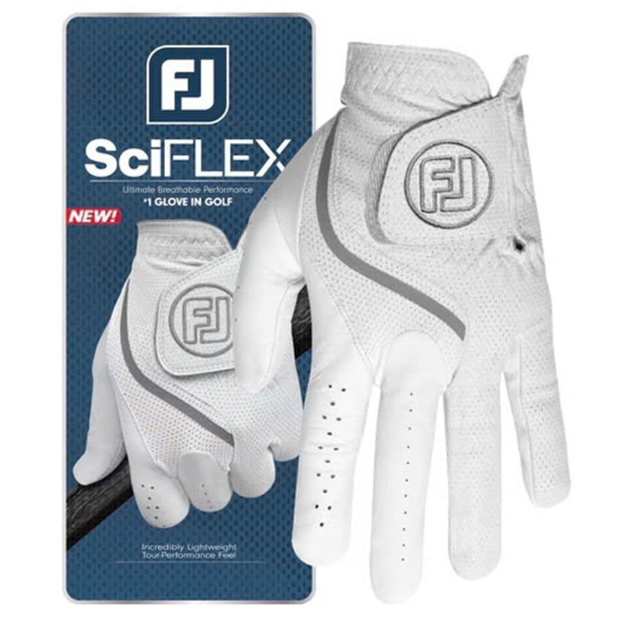 Găng Tay Golf Nam SciFlex MAL MLH Pearl/White 68212 | FootJoy
