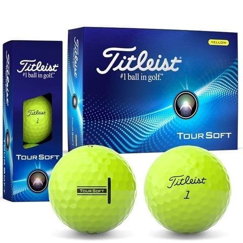Hộp 12 bóng golf Tour Soft 2024 màu Vàng MEGA SALE | Titleist