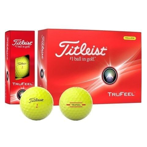 Hộp 12 bóng golf TruFeel 2 lớp 2024 màu Vàng MEGA SALE | Titleist