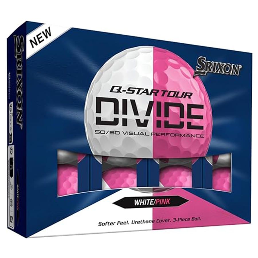Hộp 12 Bóng Golf Srixon Q-Star Tour 6 Divide White/Pink | Srixon