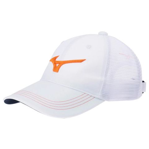 Nón kết golf nam TOUR AMERICAN MESH CAP WHITE/ORANGE E2MW201087 | Mizuno từ Mizuno