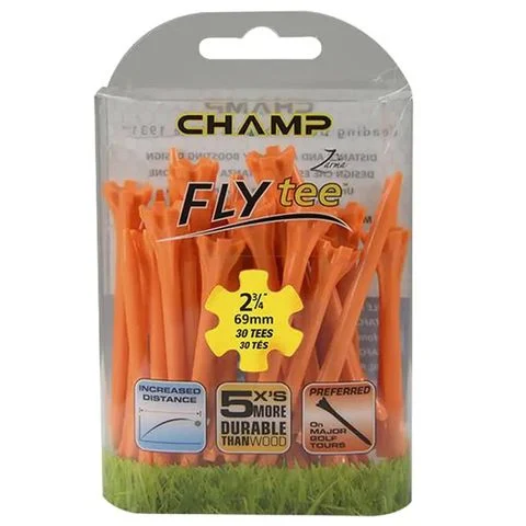 Gói 30 Tee Fly Tees 2-3/4" (69mm) 30P Pack (Orange) 92523 | CHAMP từ Golf