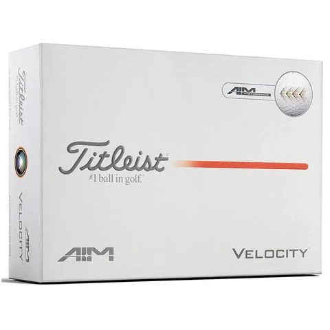 Hộp 12 Bóng golf Velocity AIM 2 lớp trắng 2026 | Titleist