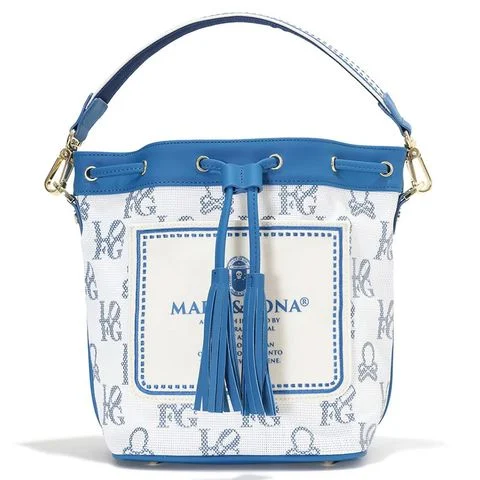 Túi golf cầm tay nữ Ever Monogram Mesh Cinch Bag MLS-5A-SB33 (Blue) | MARK & LONA