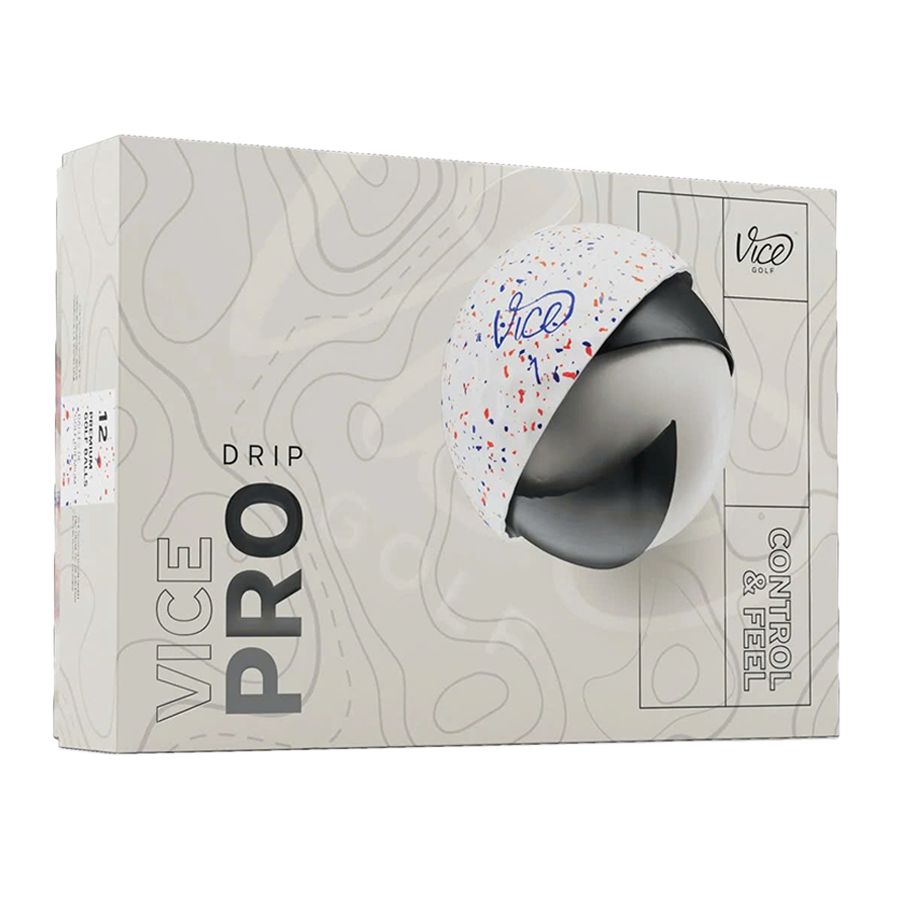 Bóng Golf Vice Pro 3 Lớp Màu DRIP RED-BLUE | Vice Golf từ Bóng golf