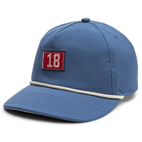 Nón Kết Golf Nam Unstructured 5-Panel Cap Blue 18th Flag 45844 | FootJoy
