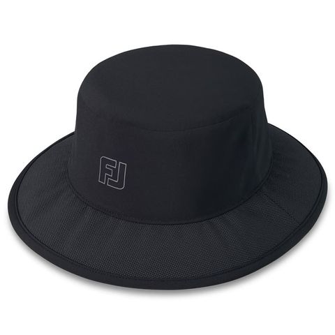 Nón Kết Golf Nam HydroSeries Bucket Hat Black 35624 | FootJoy