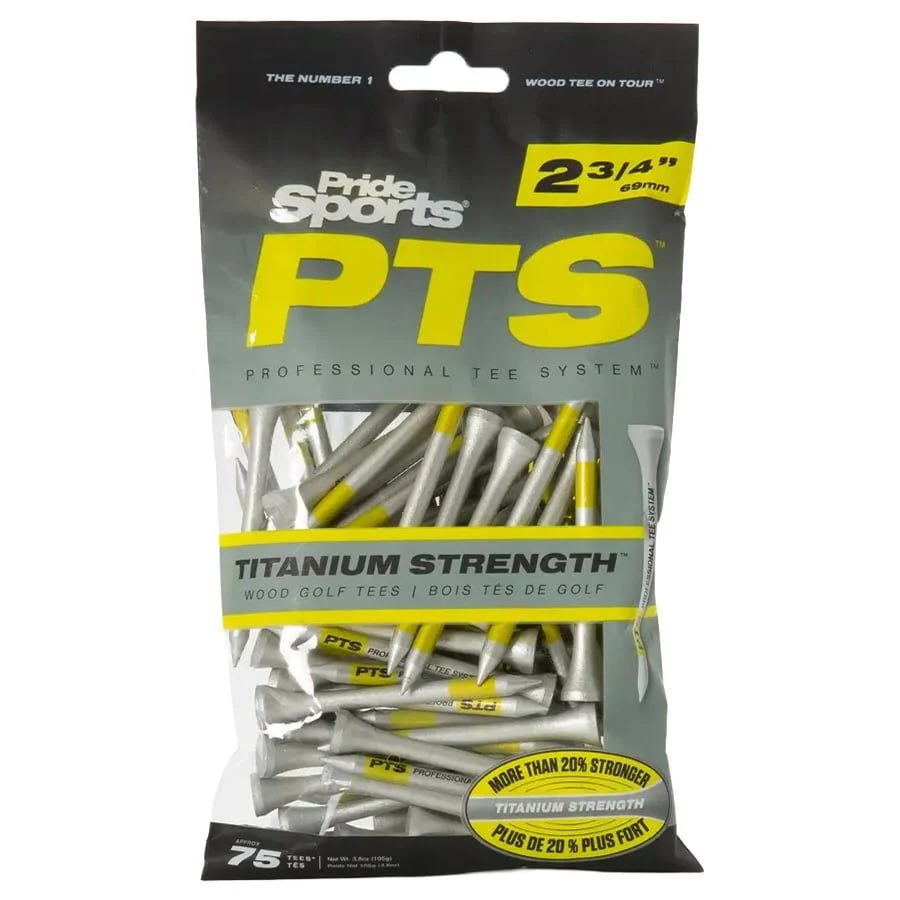 Gói 75 Tee Pride PTS Titanium Strength 2¾" (69mm) 75P Pak TT23475 | PRIDE từ Tee golf