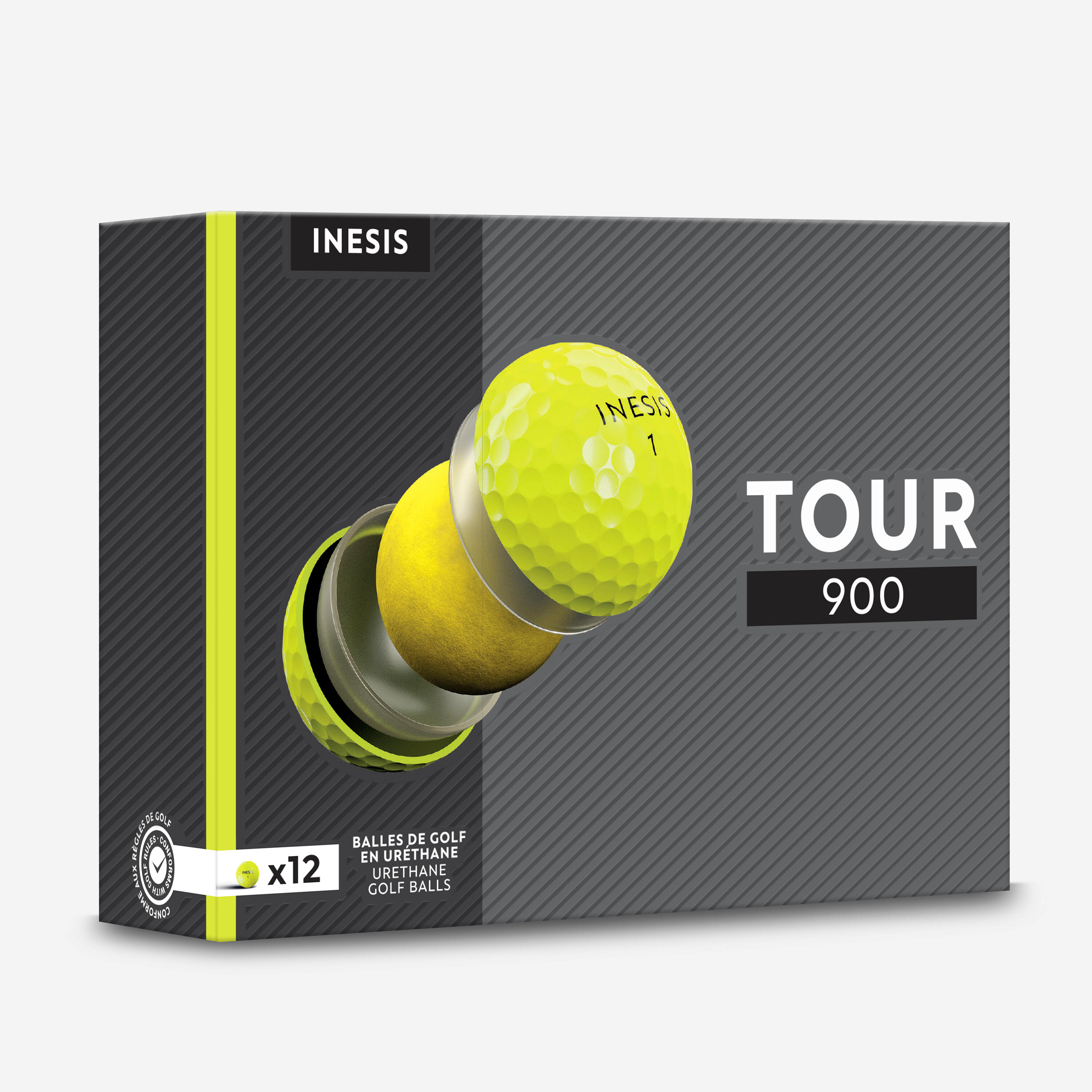 Bộ 12 bóng chơi golf - Tour 900 vàng
