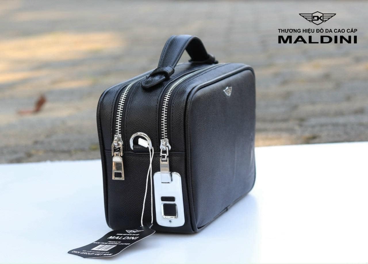 Túi Golf Cầm Tay Da Cao Cấp Maldini Khoá Vân Tay – TGCT03 - hình thu nhỏ 8