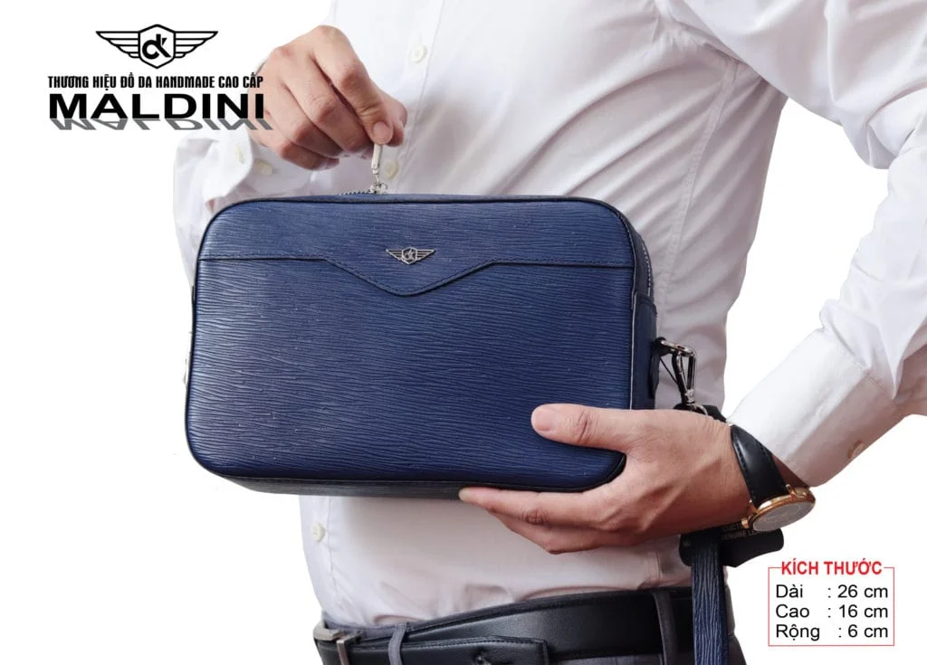 Túi Clutch Nam Cầm Tay Chơi Golf Cao Cấp Da Thật – Đen/Nâu/Xanh - hình thu nhỏ 2