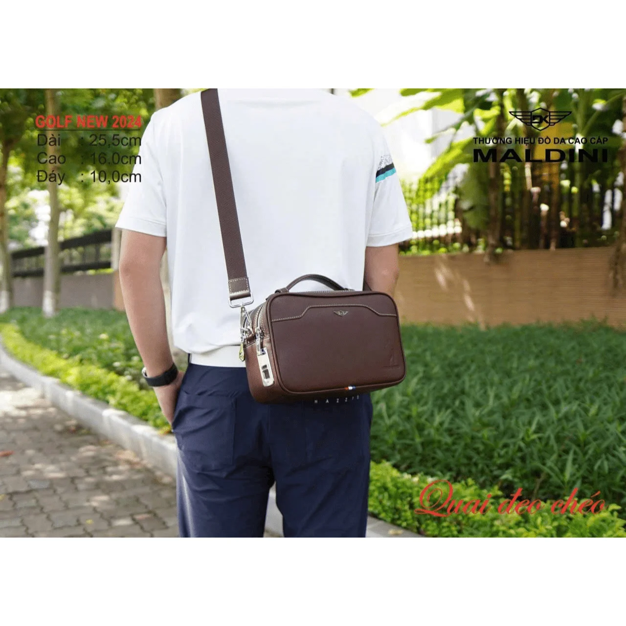 Túi Cầm Tay Golf Quai Đeo Chéo Phiên Bản Mới | Maldini từ Túi golf