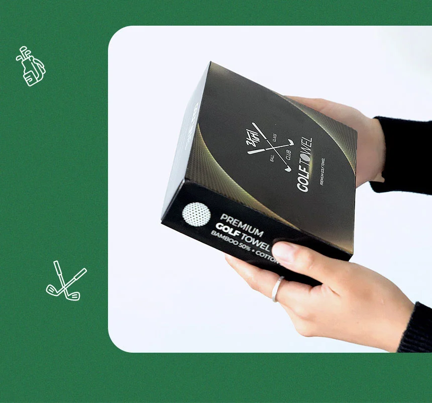 Hộp Khăn Lau Bóng Golf Bamboo Hàn Quốc Cao Cấp | Golf Towel - hình thu nhỏ 4