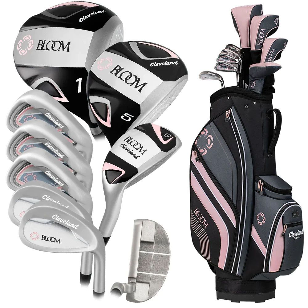 Bộ gậy golf nữ full set BLOOM 2023 9 gậy + cartbag | CleveLand