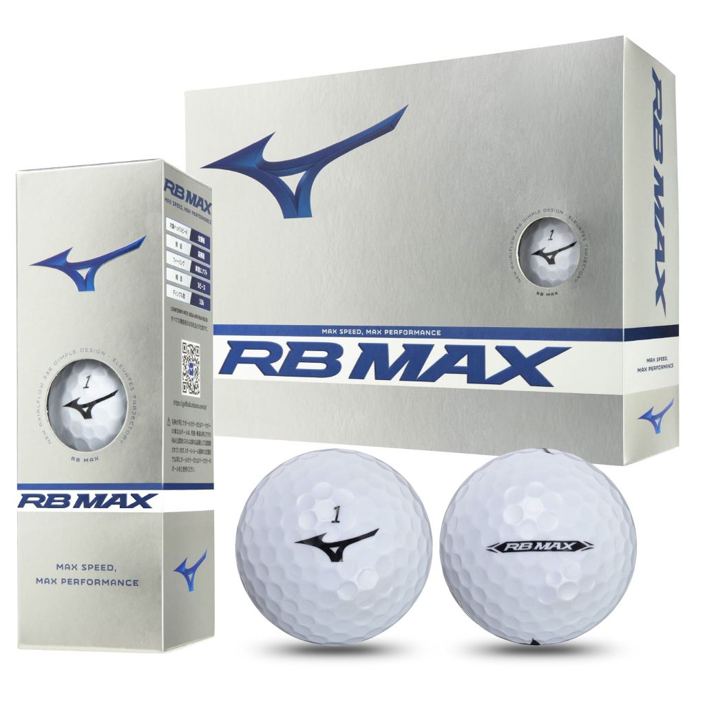 Hộp 12 bóng golf RB MAX 3 lớp White 5NJBT73310 | Mizuno