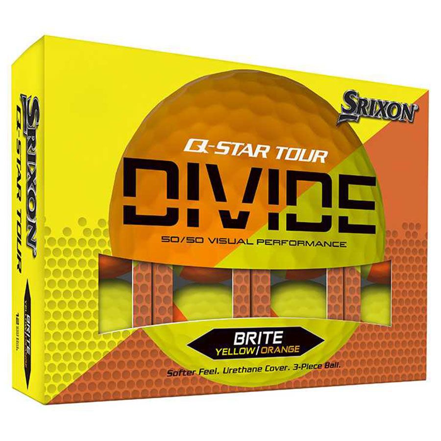 Bóng Golf Srixon Q-Star Tour 5 Divide Brite Yellow/Orange | Srixon