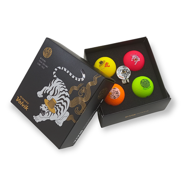 Bóng golf Volvik Vivid Tiger Pack