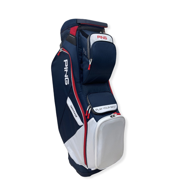 Túi đựng gậy golf PING Direct Bags Traverse 214 35463-Trắng/Xanh navy