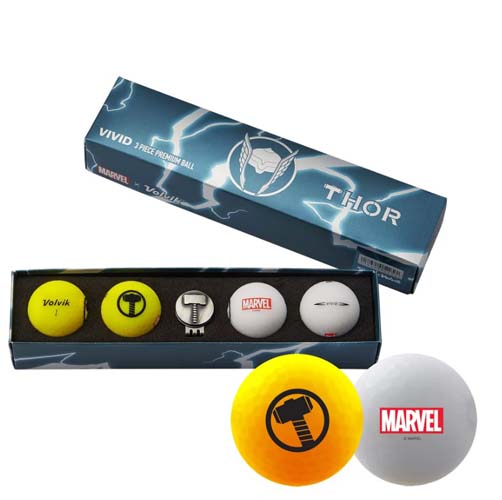 Bóng golf Volvik Vivid Marvel THOR 23 từ Bóng golf